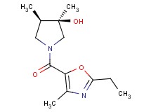 (3R*,4R*)-1-[(2-ethyl-4-methyl-1,3-oxazol-5-yl)carbonyl]-3,4-dimethyl-3-pyrrolidinol
