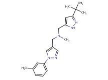 1-(3-tert-butyl-1H-pyrazol-5-yl)-N-methyl-N-{[1-(3-methylphenyl)-1H-pyrazol-4-yl]methyl}methanamine
