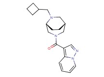 3-{[(1R*,5R*)-6-(cyclobutylmethyl)-3,6-diazabicyclo[3.2.2]non-3-yl]carbonyl}pyrazolo[1,5-a]pyridine