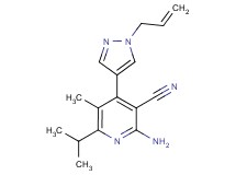 4-(1-allyl-1H-pyrazol-4-yl)-2-amino-6-isopropyl-5-methylnicotinonitrile