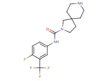 N-[4-fluoro-3-(trifluoromethyl)phenyl]-2,8-diazaspiro[4.5]decane-2-carboxamide
