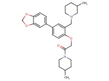 1-{5-(1,3-benzodioxol-5-yl)-2-[2-(4-methyl-1-piperidinyl)-2-oxoethoxy]benzyl}-3-methylpiperidine