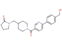 1-{[1-({6-[4-(hydroxymethyl)phenyl]pyridin-3-yl}carbonyl)piperidin-4-yl]methyl}pyrrolidin-2-one