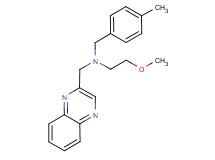 (2-methoxyethyl)(4-methylbenzyl)(quinoxalin-2-ylmethyl)amine