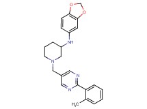 N-1,3-benzodioxol-5-yl-1-{[2-(2-methylphenyl)-5-pyrimidinyl]methyl}-3-piperidinamine