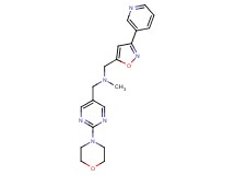 N-methyl-1-[2-(4-morpholinyl)-5-pyrimidinyl]-N-{[3-(3-pyridinyl)-5-isoxazolyl]methyl}methanamine