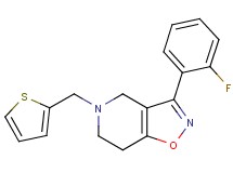 3-(2-fluorophenyl)-5-(2-thienylmethyl)-4,5,6,7-tetrahydroisoxazolo[4,5-c]pyridine