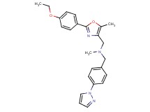 1-[2-(4-ethoxyphenyl)-5-methyl-1,3-oxazol-4-yl]-N-methyl-N-[4-(1H-pyrazol-1-yl)benzyl]methanamine