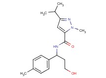 N-[3-hydroxy-1-(4-methylphenyl)propyl]-3-isopropyl-1-methyl-1H-pyrazole-5-carboxamide