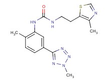 N-[2-methyl-5-(2-methyl-2H-tetrazol-5-yl)phenyl]-N'-[2-(4-methyl-1,3-thiazol-5-yl)ethyl]urea