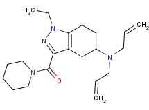 N,N-diallyl-1-ethyl-3-(1-piperidinylcarbonyl)-4,5,6,7-tetrahydro-1H-indazol-5-amine