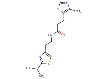 N-[2-(2-isopropyl-1,3-thiazol-4-yl)ethyl]-3-(4-methyl-1,3-thiazol-5-yl)propanamide