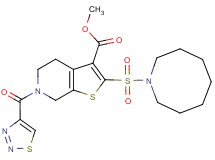 methyl 2-(1-azocanylsulfonyl)-6-(1,2,3-thiadiazol-4-ylcarbonyl)-4,5,6,7-tetrahydrothieno[2,3-c]pyridine-3-carboxylate