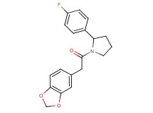 1-(1,3-benzodioxol-5-ylacetyl)-2-(4-fluorophenyl)pyrrolidine