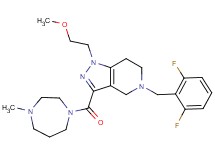 5-(2,6-difluorobenzyl)-1-(2-methoxyethyl)-3-[(4-methyl-1,4-diazepan-1-yl)carbonyl]-4,5,6,7-tetrahydro-1H-pyrazolo[4,3-c]pyridine