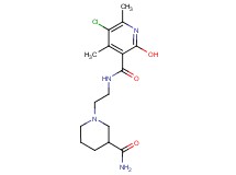 N-{2-[3-(aminocarbonyl)-1-piperidinyl]ethyl}-5-chloro-2-hydroxy-4,6-dimethylnicotinamide