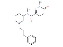 N,1-dimethyl-6-oxo-N-[1-(3-phenylpropyl)-3-piperidinyl]-1,4,5,6-tetrahydro-3-pyridazinecarboxamide