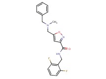 5-{[benzyl(methyl)amino]methyl}-N-(2,6-difluorobenzyl)-3-isoxazolecarboxamide