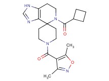 5-(cyclobutylcarbonyl)-1'-[(3,5-dimethylisoxazol-4-yl)carbonyl]-1,5,6,7-tetrahydrospiro[imidazo[4,5-c]pyridine-4,4'-piperidine]