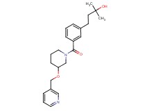 2-methyl-4-(3-{[3-(3-pyridinylmethoxy)-1-piperidinyl]carbonyl}phenyl)-2-butanol
