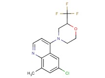 6-chloro-8-methyl-4-[2-(trifluoromethyl)morpholin-4-yl]quinoline