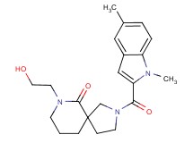 2-[(1,5-dimethyl-1H-indol-2-yl)carbonyl]-7-(2-hydroxyethyl)-2,7-diazaspiro[4.5]decan-6-one