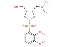 {(3R*,4R*)-1-(2,3-dihydro-1,4-benzodioxin-5-ylsulfonyl)-4-[(dimethylamino)methyl]-3-pyrrolidinyl}methanol