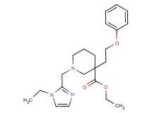ethyl 1-[(1-ethyl-1H-imidazol-2-yl)methyl]-3-(2-phenoxyethyl)-3-piperidinecarboxylate