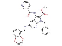 methyl 1-benzyl-5-[(2,3-dimethoxybenzyl)amino]-3-[(3-pyridinylcarbonyl)amino]-1H-pyrrolo[2,3-b]pyridine-2-carboxylate