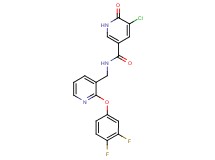 5-chloro-N-{[2-(3,4-difluorophenoxy)pyridin-3-yl]methyl}-6-oxo-1,6-dihydropyridine-3-carboxamide