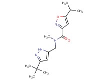 N-[(3-tert-butyl-1H-pyrazol-5-yl)methyl]-5-isopropyl-N-methyl-3-isoxazolecarboxamide