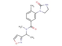 N-(1-isoxazol-3-ylethyl)-N,4-dimethyl-3-(2-oxoimidazolidin-1-yl)benzamide