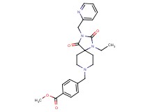 methyl 4-{[1-ethyl-2,4-dioxo-3-(2-pyridinylmethyl)-1,3,8-triazaspiro[4.5]dec-8-yl]methyl}benzoate