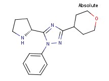 1-phenyl-5-[(2R)-pyrrolidin-2-yl]-3-(tetrahydro-2H-pyran-4-yl)-1H-1,2,4-triazole