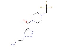 2-(4-{[4-(2,2,2-trifluoroethyl)piperazin-1-yl]carbonyl}-1H-1,2,3-triazol-1-yl)ethanamine