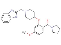 2-({4-[5-methoxy-2-(1-pyrrolidinylcarbonyl)phenoxy]-1-piperidinyl}methyl)-1H-benzimidazole