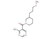 5-{[3-(3-methoxypropyl)-1-piperidinyl]carbonyl}-4-methylpyrimidine