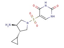 5-{[(3R*,4S*)-3-amino-4-cyclopropylpyrrolidin-1-yl]sulfonyl}pyrimidine-2,4(1H,3H)-dione