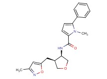 1-methyl-N-{(3R*,4S*)-4-[(3-methylisoxazol-5-yl)methyl]tetrahydrofuran-3-yl}-5-phenyl-1H-pyrrole-2-carboxamide