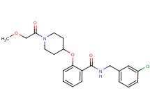 N-(3-chlorobenzyl)-2-{[1-(methoxyacetyl)-4-piperidinyl]oxy}benzamide