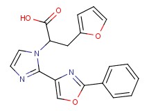 3-(2-furyl)-2-[2-(2-phenyl-1,3-oxazol-4-yl)-1H-imidazol-1-yl]propanoic acid