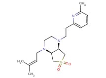 (4aR*,7aS*)-1-(3-methylbut-2-en-1-yl)-4-[2-(6-methylpyridin-2-yl)ethyl]octahydrothieno[3,4-b]pyrazine 6,6-dioxide