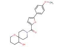 9-[5-(4-methoxyphenyl)-2-furoyl]-1-oxa-9-azaspiro[5.5]undecan-5-ol
