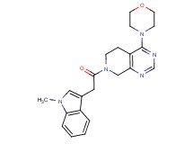 7-[(1-methyl-1H-indol-3-yl)acetyl]-4-(4-morpholinyl)-5,6,7,8-tetrahydropyrido[3,4-d]pyrimidine