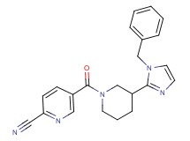 5-{[3-(1-benzyl-1H-imidazol-2-yl)-1-piperidinyl]carbonyl}-2-pyridinecarbonitrile