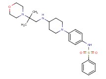 N-[4-(4-{[2-methyl-2-(4-morpholinyl)propyl]amino}-1-piperidinyl)phenyl]benzenesulfonamide