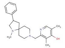 3,5-dimethyl-2-[(1-methyl-3-phenyl-1,8-diazaspiro[4.5]dec-8-yl)methyl]-4-pyridinol