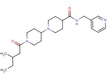 1'-(3-methylpentanoyl)-N-(3-pyridinylmethyl)-1,4'-bipiperidine-4-carboxamide