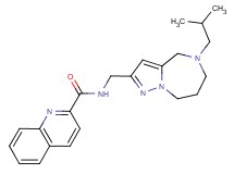 N-[(5-isobutyl-5,6,7,8-tetrahydro-4H-pyrazolo[1,5-a][1,4]diazepin-2-yl)methyl]quinoline-2-carboxamide