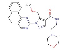 1-(5,6-dihydrobenzo[h]quinazolin-2-yl)-5-(methoxymethyl)-N-[2-(4-morpholinyl)ethyl]-1H-pyrazole-4-carboxamide